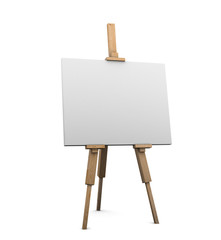 Blank canvas on easel - 21110264