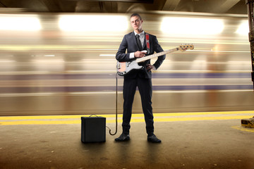 Young guitarist