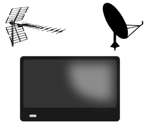 televisor con antenas
