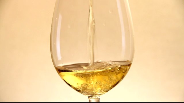 glass of riesling wine