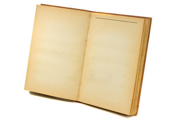 blank open book