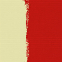 Cream box on red background