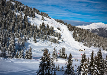 Winter Alps landscape