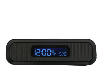 Black clock radio