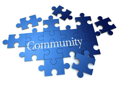 Blue Community puzzle