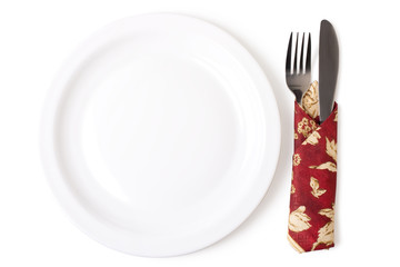 Set of kitchen object  on a white background.