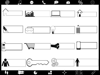 Obraz premium Business icons vector