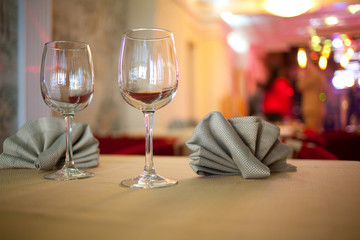 Glasses and Napkins