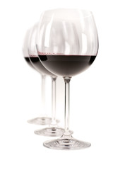 Three Glasses of Red Wine