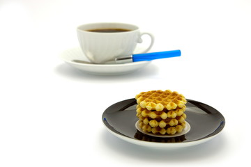 Cookies and coffee cup