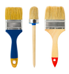 Three paintbrushes