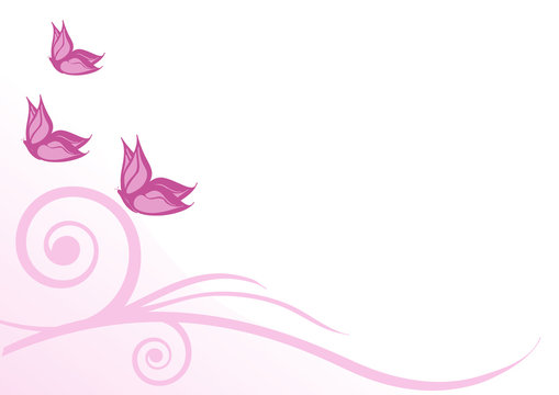 sfondo farfalle rosa