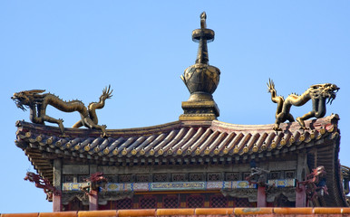 Obraz premium Gugong Forbidden City Palace Dragon Pavilion Beijing China