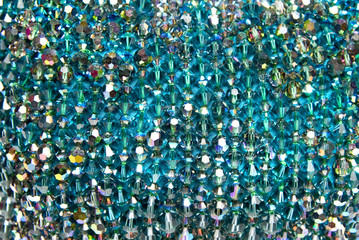 background from blue shiny gems