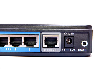 Back of wireless router