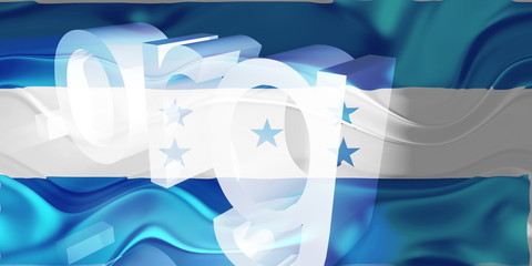 Flag of Honduras wavy website