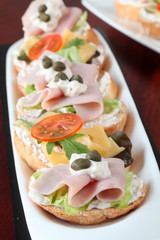 Ham and cheese appetizers