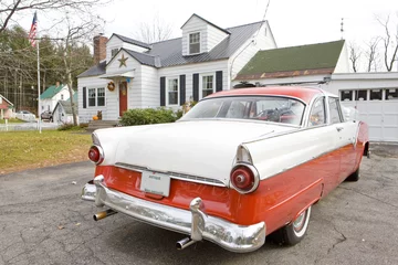 Foto auf Acrylglas antikes Automobil, New Hampshire, USA © Richard Semik
