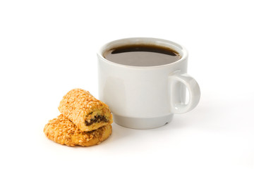 Coffee with cookies for breakfast