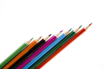 Buntstifte schräg