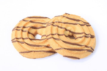 Spritzgebäck mit Schokolade