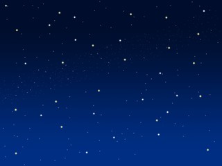 Fototapeta na wymiar Blue sky illustration background with little stars