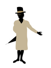 John of Peter Pan Silhouette Illustration