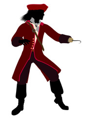 Captain Hook Silhouette Illustration