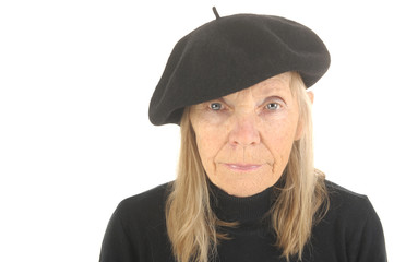 Fototapeta premium Senior French Woman