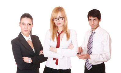 An attractive, business team