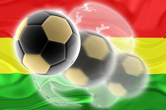 Flag of Bolivia wavy soccer website