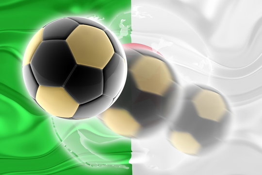 Flag of Algeria wavy soccer website