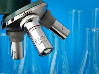 Microscope in the laboratory