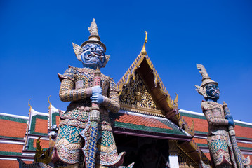 Fototapeta premium Mythological giant in Grand Palace, Bangkok