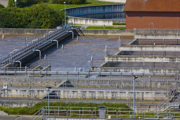 Belebungsbecken der Kläranlage