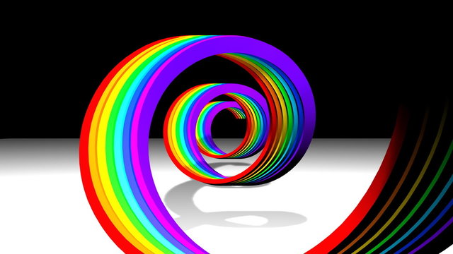 espiral de arco iris