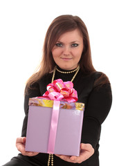 woman about a gift