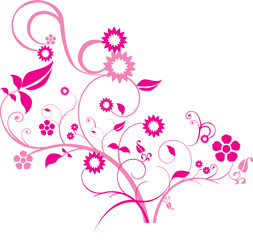 Obraz na płótnie Canvas floral pink