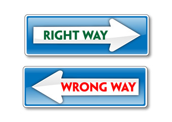 Right & Wrong Way