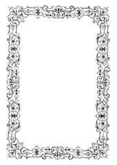 antique frame engraving (vector)