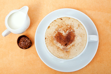 cappuccino with heart