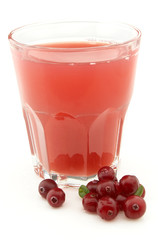 Juice with cranberry