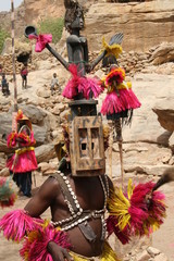 masque dogon,la famille