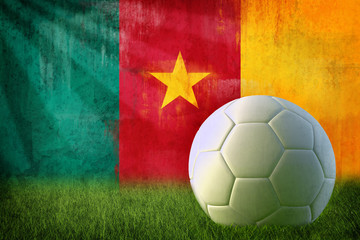 Cameroon soccer grunge wall