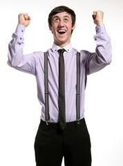 homme gagnant