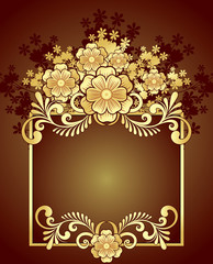 beautiful background with gold elements