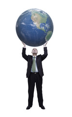 Man who hold the world