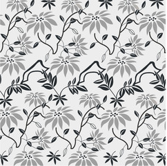 Seamless with flowers pattern, wallpaper