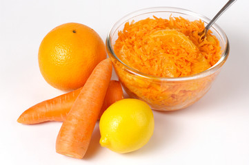 Moroccan carrot salad with orange