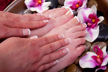 Manicure and pedicure
